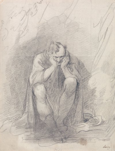 Timon van Athene voor zijn grot door Richard Cosway